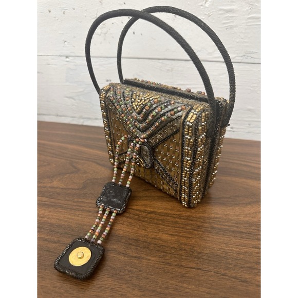 MARY FRANCIS Beautiful Vintage Beaded Evening Bag-Minty Condition! - Picture 5 of 12